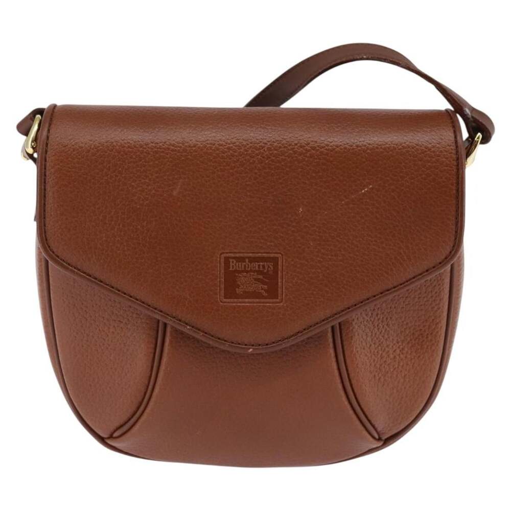 Burberry Leather Shoulder Bag Brown
